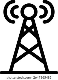 Icono de electricidad con línea y estilo simple

