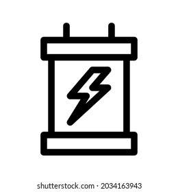 electricity icon or logo isolated sign symbol vector illustration - high quality black style vector icons
