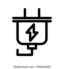 electricity icon or logo isolated sign symbol vector illustration - high quality black style vector icons
