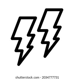 electricity icon or logo isolated sign symbol vector illustration - high quality black style vector icons
