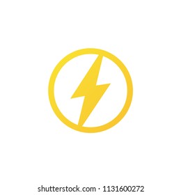 Electricity icon or logo vector design