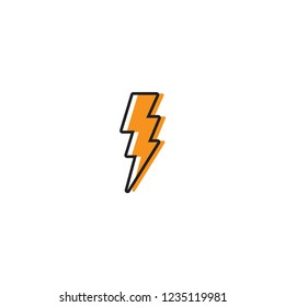 Electricity icon or logo vector design template