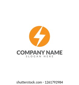 Electricity icon or logo vector design template