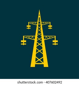 Electricity icon post