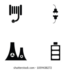 electricity icon set