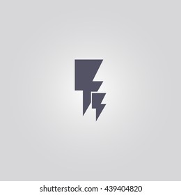 Icono de electricidad. señal de electricidad