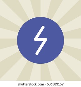 electricity icon. sign design. background