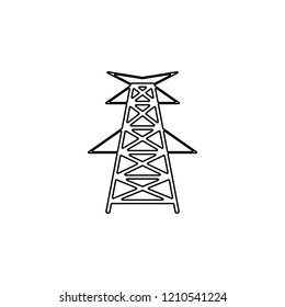 Electricity icon. Simple outline vector of energy set for UI and UX, website or mobile application
