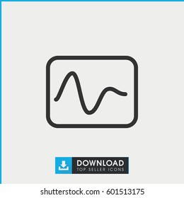 electricity icon. simple outline electricity vector icon. on white background.