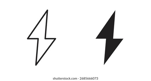 Icono de electricidad símbolo de Vector simple