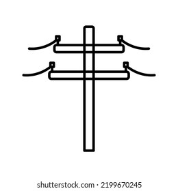 Elektrisches Symbol für die Farbe der Infografik geeignet