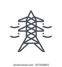 Electricity icon suitable for info graphics, websites and print media and  interfaces. Line vector icon.