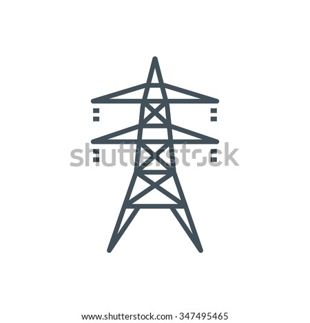 Electricity icon suitable for info graphics, websites and print media and  interfaces. Line vector icon.
