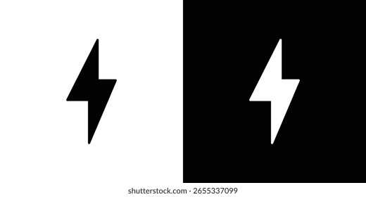 Symbolsammlung für Elektrizität. Flache Vektorgrafik.