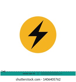 Electricity Icon. electricity symbol and Sign. Vector Eps 10