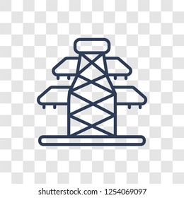 Electricity icon. Trendy linear Electricity logo concept on transparent background from Industry collection