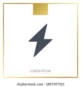 electricity icon. Vector illustration EPS 10.