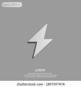 icono de la electricidad. Ilustración del vector EPS 10.