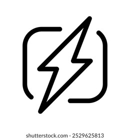 Electricity Icon Vector Symbol Design Illustration