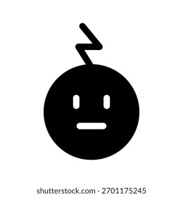 Icono de electricidad Ilustración de diseño de símbolo de Vector
