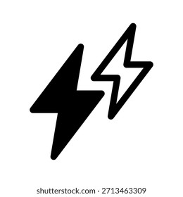 Electricity Icon Vector Symbol Design Illustration