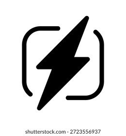 Electricity Icon Vector Symbol Design Illustration
