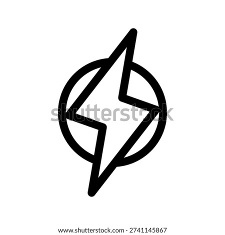 Electricity Icon Vector Symbol Design Illustration