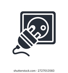 electricity icon. vector.Editable stroke.linear style sign for use web design,logo.Symbol illustration.