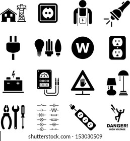 Electricity icons