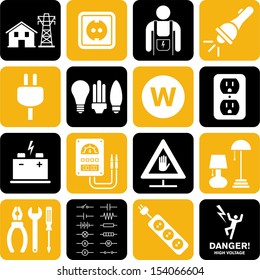 Electricity icons