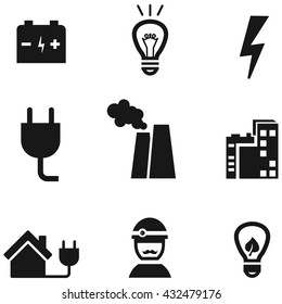 Electricity icons