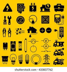 Electricity icons
