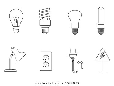 Electricity icons