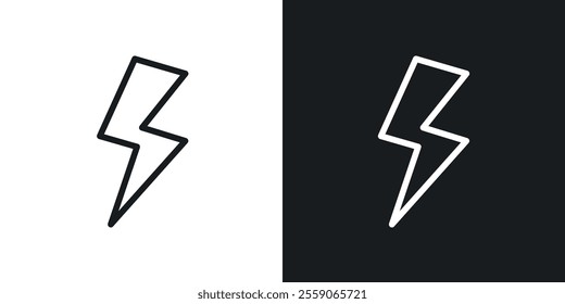Electricity icons. vector set in black colors
