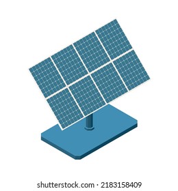 Electricity isometric composition with isolated icon of electric power facility on blank background vector illustration
