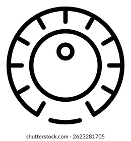 Icono de la caja de conexiones de electricidad. Icono de Vector de la caja de conexiones eléctricas del contorno para el Diseño web aislado en el fondo blanco