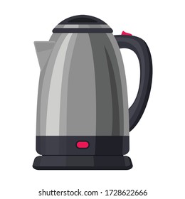 Electricity kettle vector icon.Cartoon vector icon isolated on white background electricity kettle.