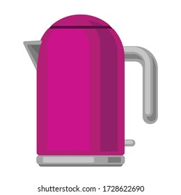 Electricity kettle vector icon.Cartoon vector icon isolated on white background electricity kettle.