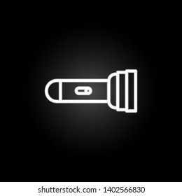 electricity, lamp neon icon. Elements of electricity set. Simple icon for websites, web design, mobile app, info graphics