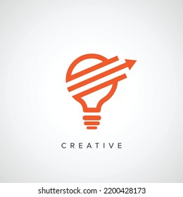 Ilustración vectorial del concepto de potencia de la lámpara de luz eléctrica.
