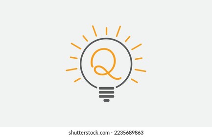 Electricity light logo and Electricity fiber logo with lighting bulb letter vector design and online bulb vector logo. Idea bulb symbol
