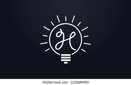 Electricity light logo and Electricity fiber logo with lighting bulb letter vector design and online bulb vector logo. Idea bulb symbol