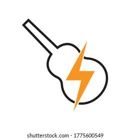 Electricity, lightning icon design isolated on white background