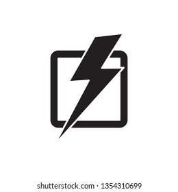 electricity, lightning icon vector