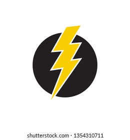 electricity, lightning icon vector