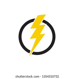 electricity, lightning icon vector