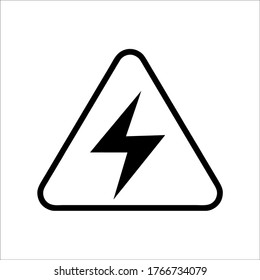 electricity, lightning icon vector illustration logo template