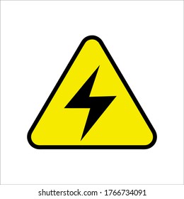 Elektrizität, Blitzsymbol, Vektorgrafik-Logo-Vorlage