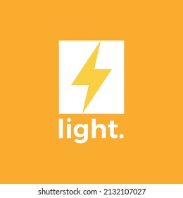Electricity Lightning Logo. Energy thunder bolt electricity logo design template