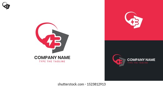 Electricity logo - All elements on this template are editable with vector software, suitable for Electricity Business / Industry.